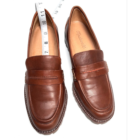 Madewell Chestnut Leather Flats - Picture 2 of 7